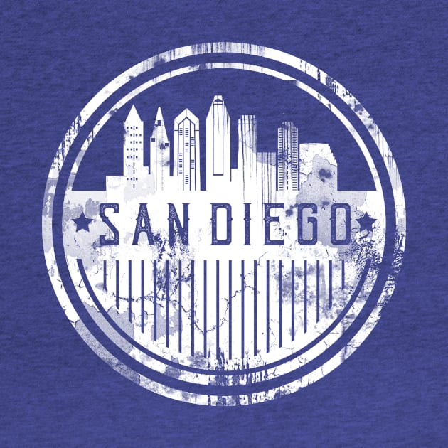 San Diego Grunge Old-school skyline by DimDom